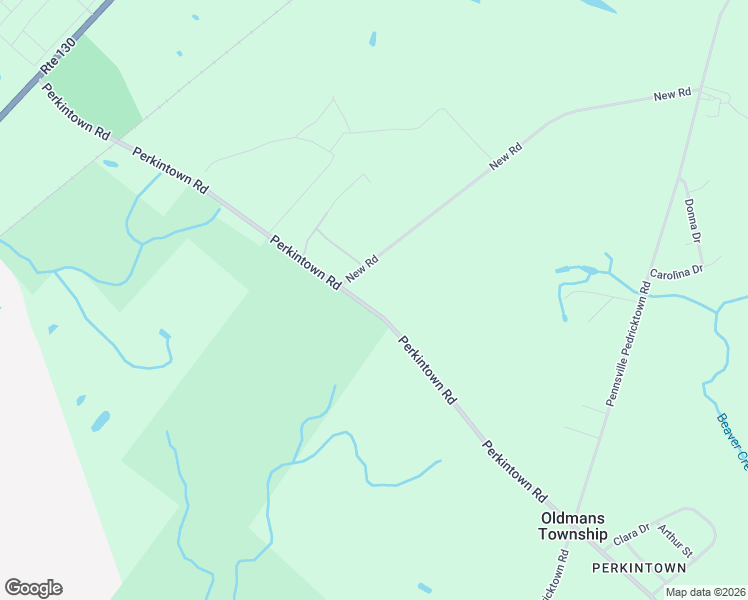 map of restaurants, bars, coffee shops, grocery stores, and more near 101 Perkintown Road in Oldmans Township