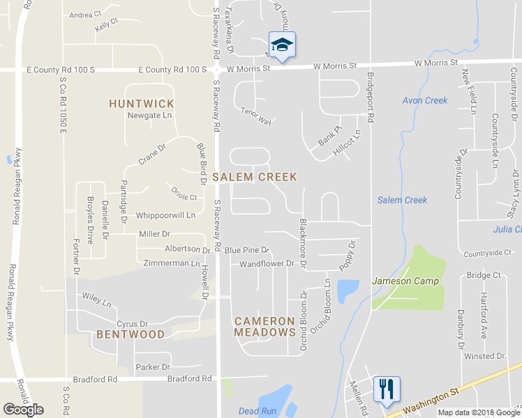 map of restaurants, bars, coffee shops, grocery stores, and more near 9128 Timpani Way in Indianapolis