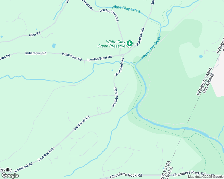 map of restaurants, bars, coffee shops, grocery stores, and more near 503 Southbank Road in Landenberg