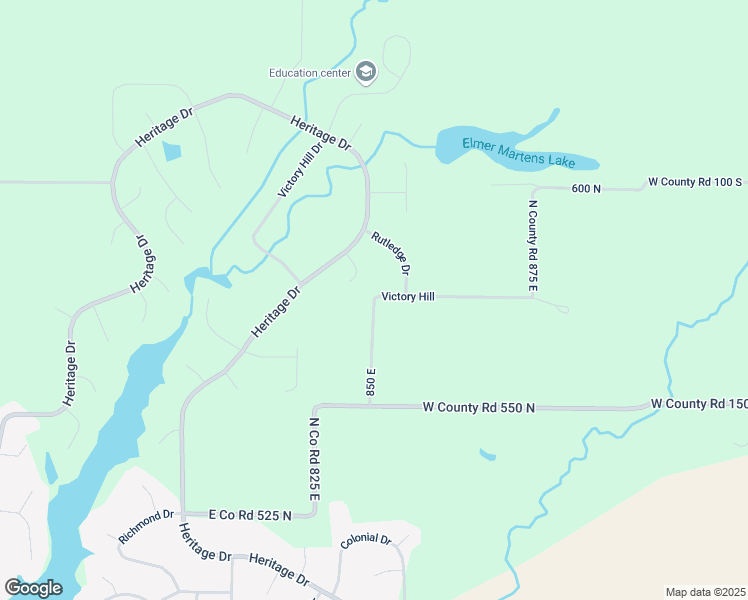 map of restaurants, bars, coffee shops, grocery stores, and more near 5798 North County Road 850 East in Coatesville
