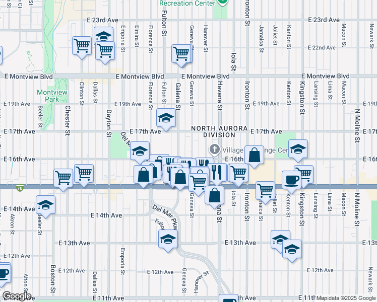 map of restaurants, bars, coffee shops, grocery stores, and more near in 