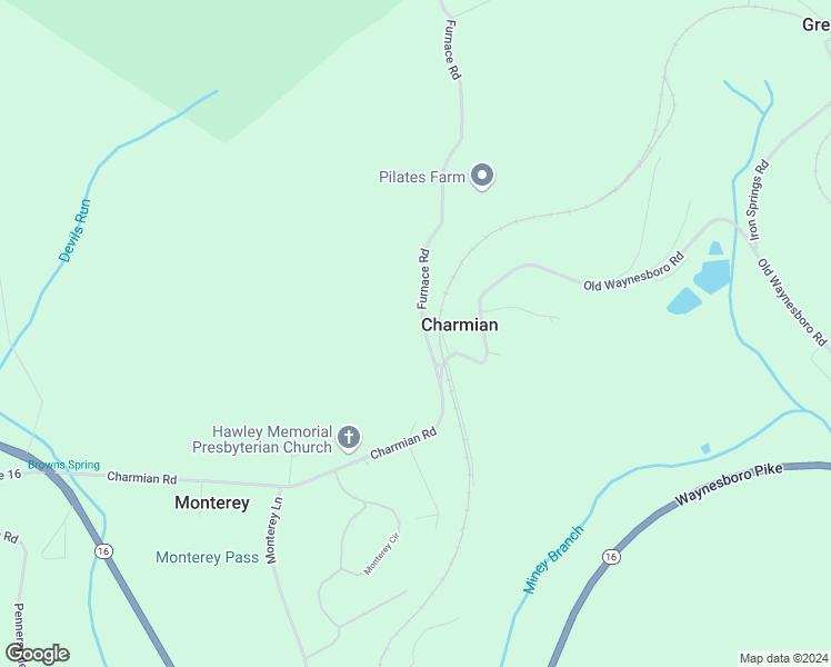 map of restaurants, bars, coffee shops, grocery stores, and more near 11939 Furnace Road in Blue Ridge Summit