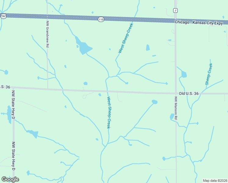map of restaurants, bars, coffee shops, grocery stores, and more near Old U.S. 36 in Kidder