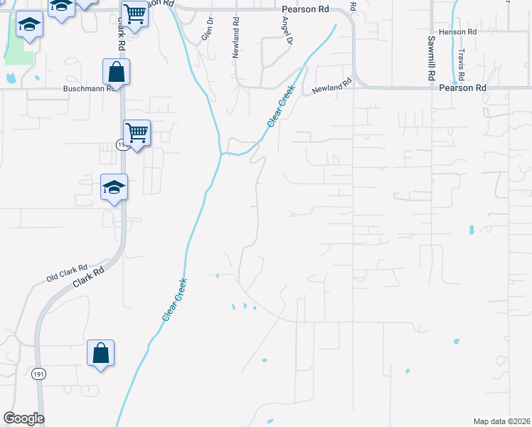 map of restaurants, bars, coffee shops, grocery stores, and more near 5250 Bennett Road in Paradise
