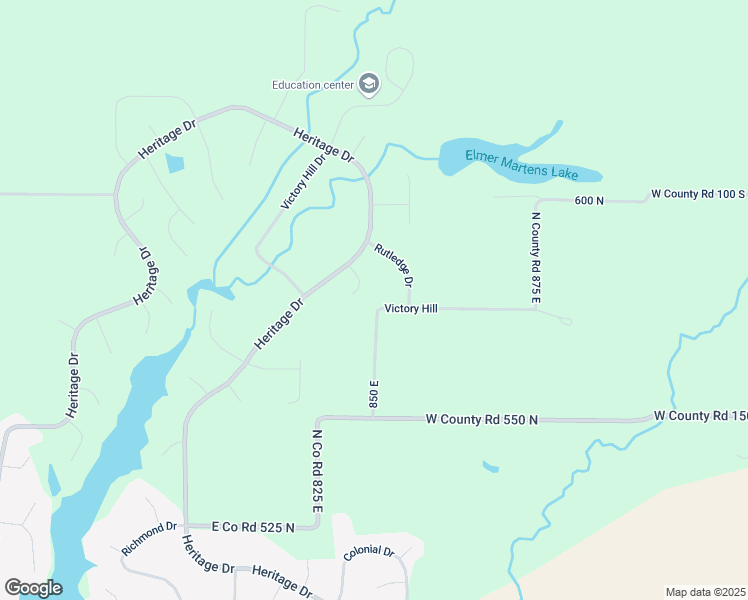 map of restaurants, bars, coffee shops, grocery stores, and more near 5798 North Co Road 850 East in Coatesville