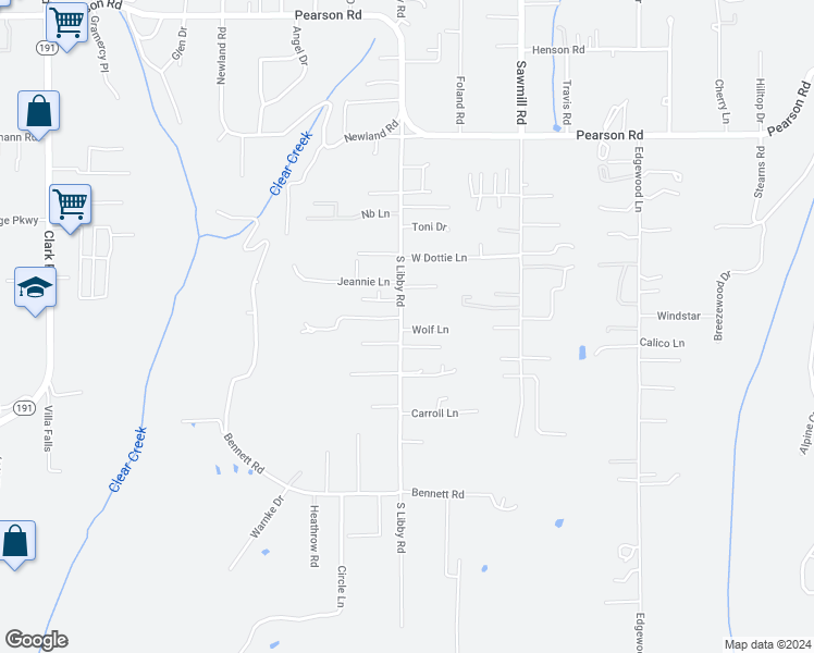 map of restaurants, bars, coffee shops, grocery stores, and more near 5376 South Libby Road in Paradise