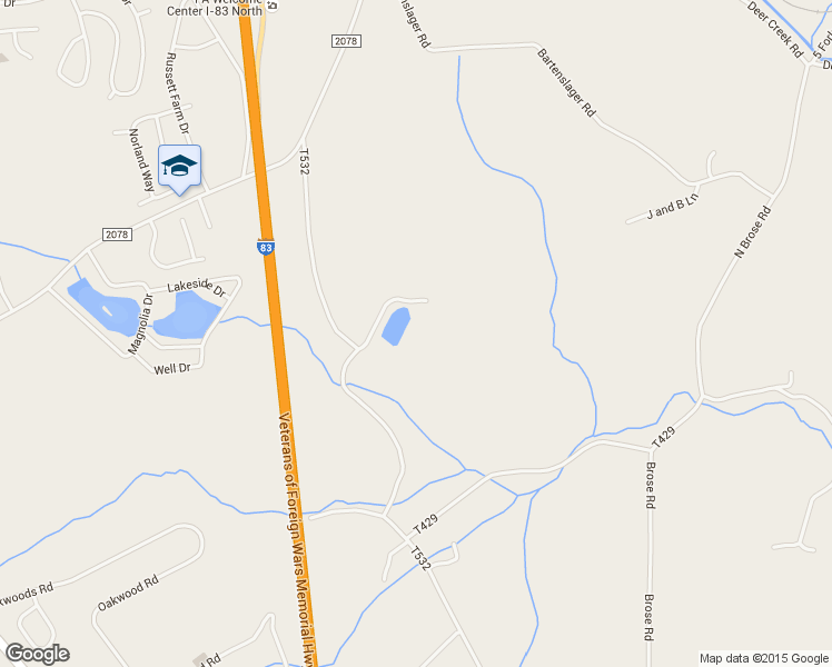 map of restaurants, bars, coffee shops, grocery stores, and more near 15467 Whitcraft Road in New Freedom