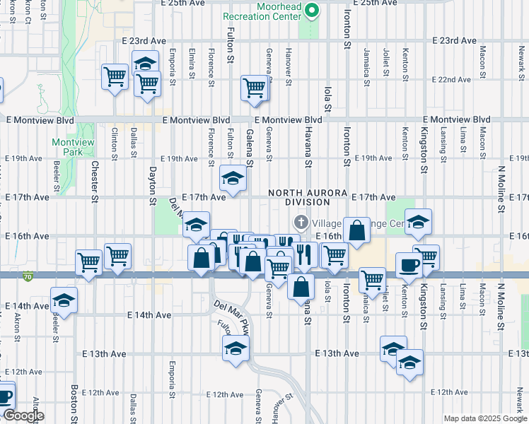 map of restaurants, bars, coffee shops, grocery stores, and more near in 
