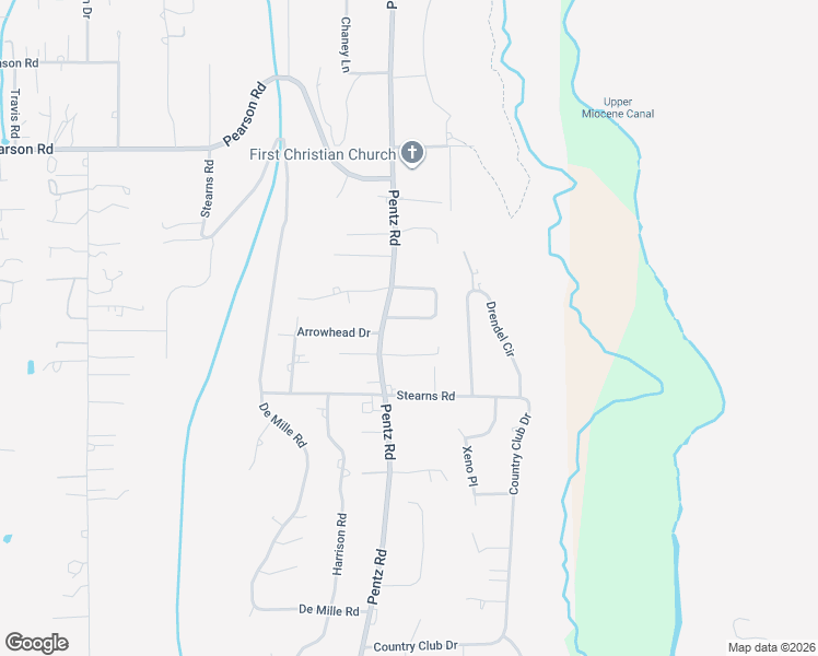 map of restaurants, bars, coffee shops, grocery stores, and more near 1906 Crandall Way in Paradise