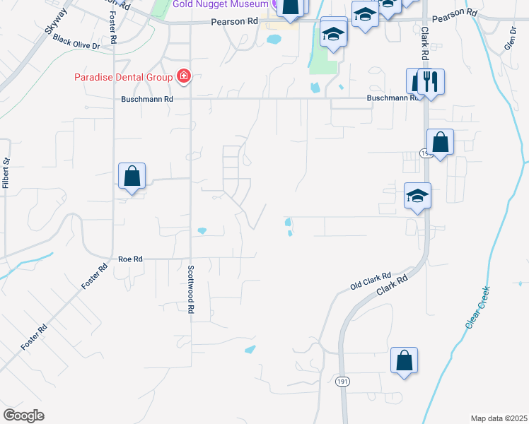 map of restaurants, bars, coffee shops, grocery stores, and more near 442 Plantation Drive in Paradise