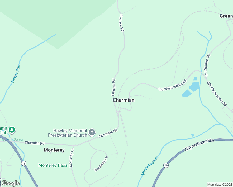 map of restaurants, bars, coffee shops, grocery stores, and more near 11772 Furnace Road in Blue Ridge Summit