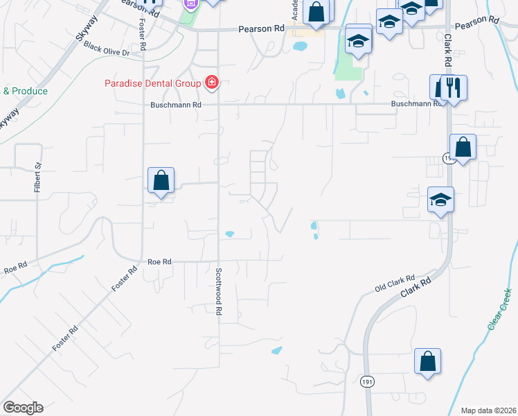 map of restaurants, bars, coffee shops, grocery stores, and more near 418 Plantation Drive in Paradise