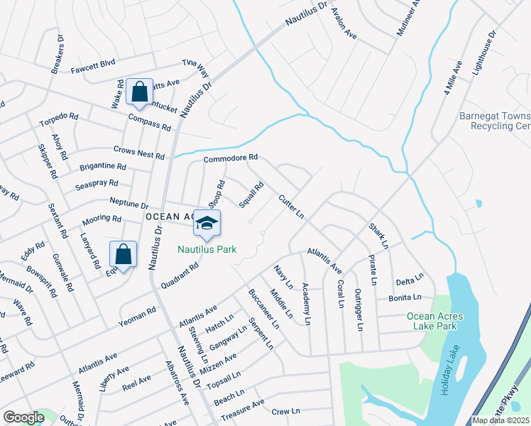 map of restaurants, bars, coffee shops, grocery stores, and more near 269 Quadrant Road in Stafford Township
