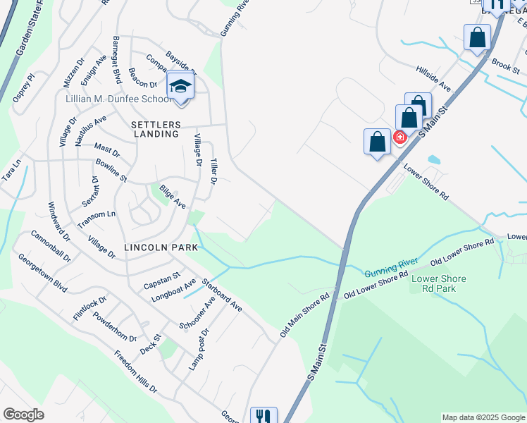 map of restaurants, bars, coffee shops, grocery stores, and more near 67 Pacific Avenue in Barnegat Township