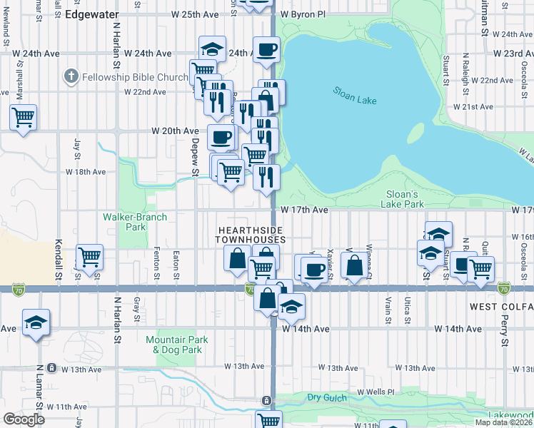 map of restaurants, bars, coffee shops, grocery stores, and more near None in None