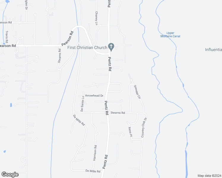 map of restaurants, bars, coffee shops, grocery stores, and more near 1905 Crandall Way in Paradise