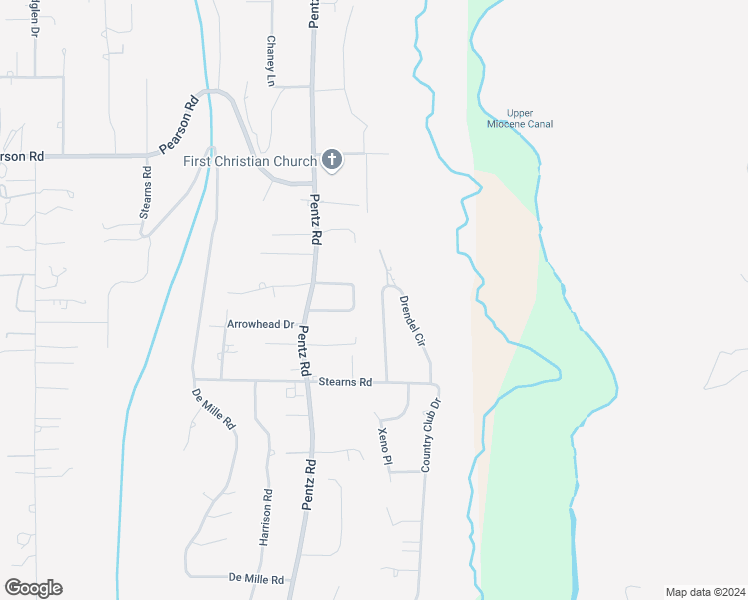 map of restaurants, bars, coffee shops, grocery stores, and more near 1823 Drendel Circle in Paradise