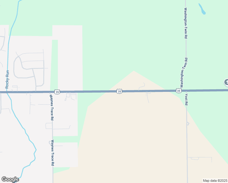 map of restaurants, bars, coffee shops, grocery stores, and more near 1727 U.S. 35 in Eaton
