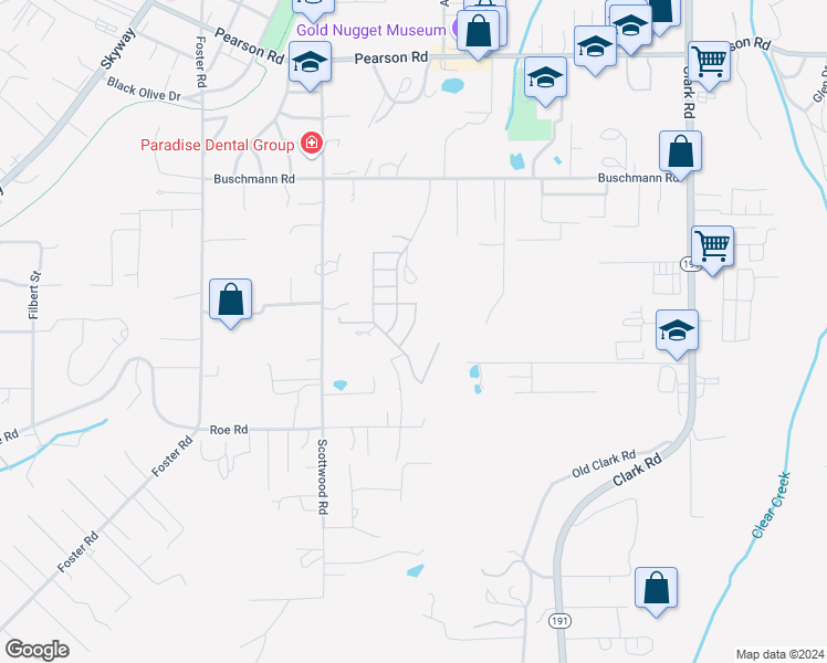 map of restaurants, bars, coffee shops, grocery stores, and more near 308 Memphis Drive in Paradise