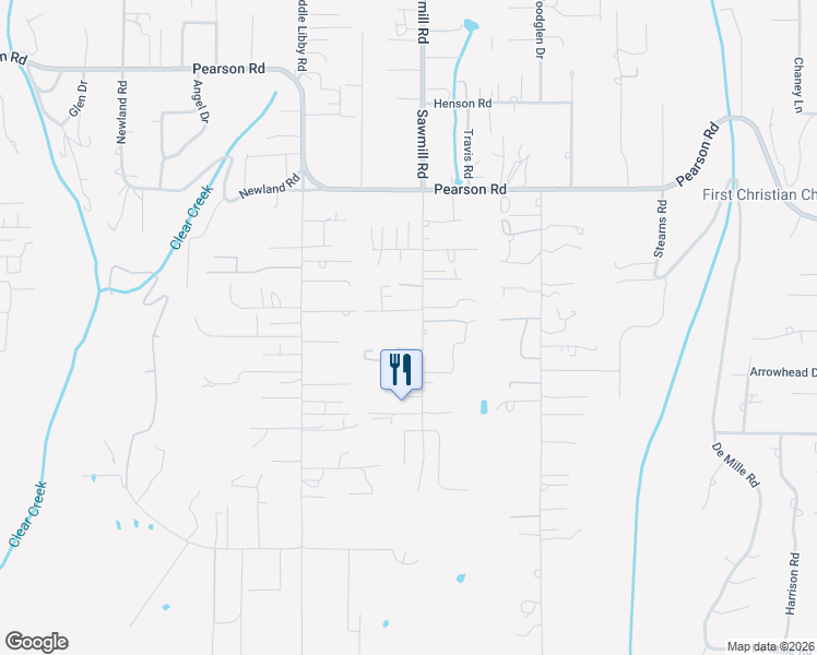 map of restaurants, bars, coffee shops, grocery stores, and more near 5415 Sawmill Road in Paradise
