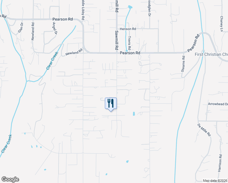 map of restaurants, bars, coffee shops, grocery stores, and more near 5415 Sawmill Road in Paradise