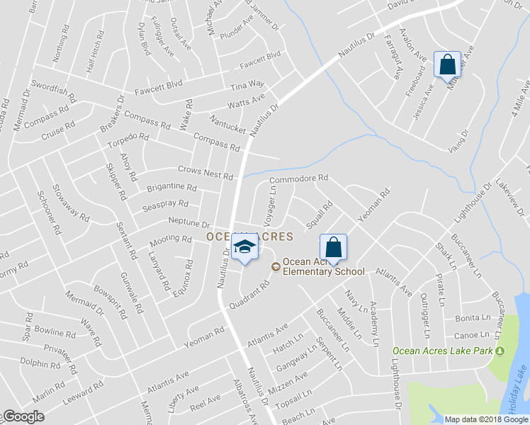 map of restaurants, bars, coffee shops, grocery stores, and more near 120 Voyager Lane in Stafford Township