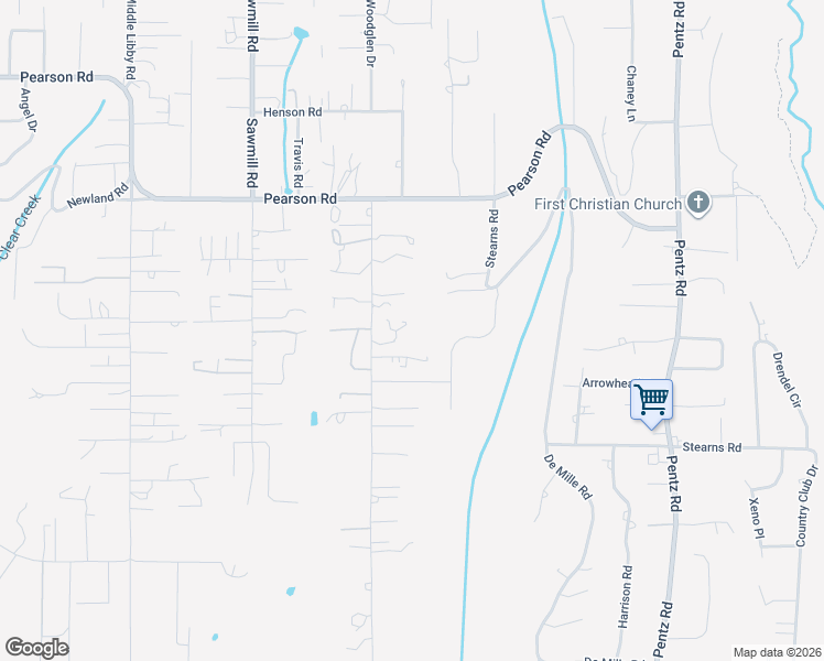 map of restaurants, bars, coffee shops, grocery stores, and more near 5440 Edgewood Lane in Paradise