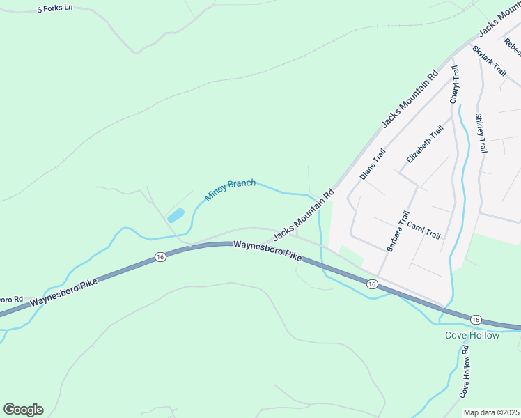 map of restaurants, bars, coffee shops, grocery stores, and more near 337 Old Waynesboro Road in Fairfield