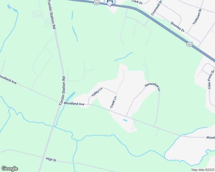 map of restaurants, bars, coffee shops, grocery stores, and more near 19 Valley Lane in Mullica Hill