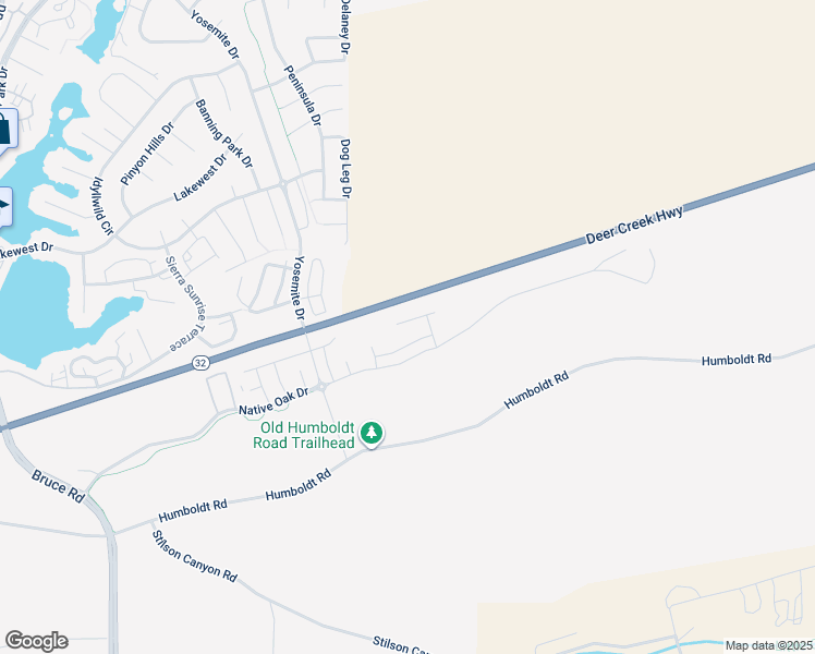 map of restaurants, bars, coffee shops, grocery stores, and more near 4439 Highway 32 in Chico