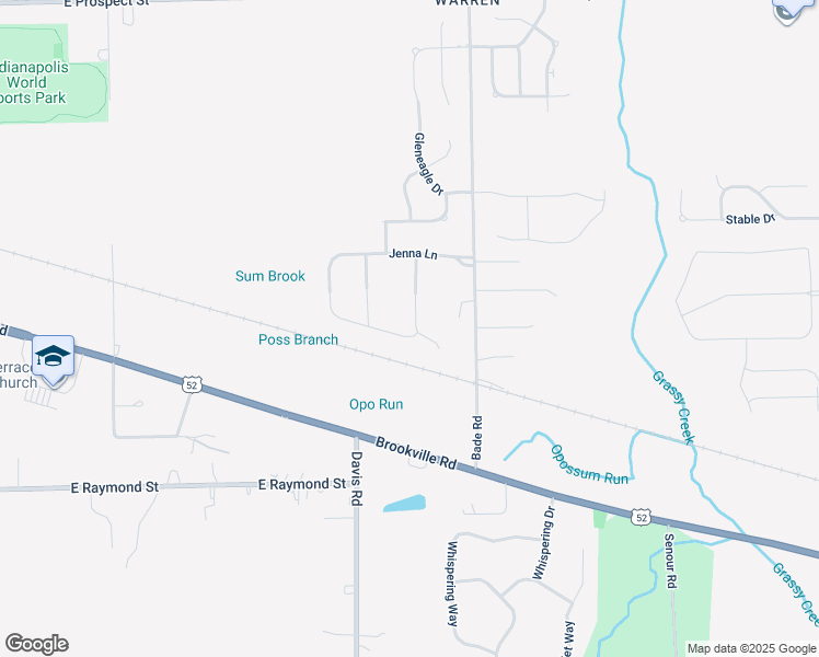 map of restaurants, bars, coffee shops, grocery stores, and more near 1838 Jessica Drive in Indianapolis