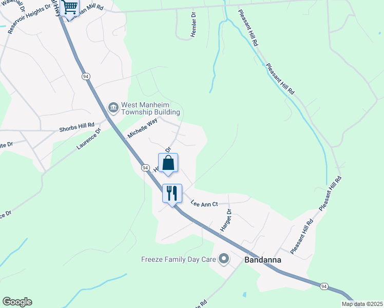 map of restaurants, bars, coffee shops, grocery stores, and more near 11 Hickory Ct in Hanover