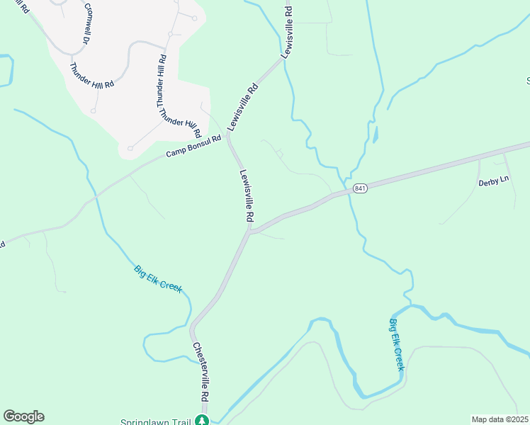 map of restaurants, bars, coffee shops, grocery stores, and more near 596 Lewisville Road in Lincoln University