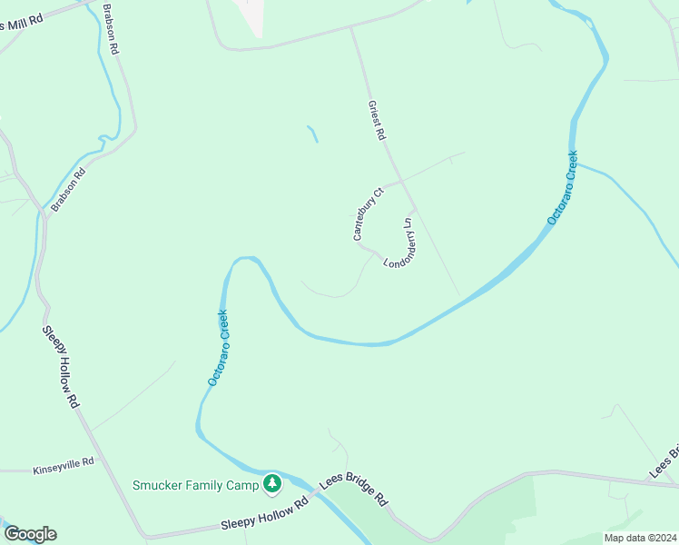 map of restaurants, bars, coffee shops, grocery stores, and more near 117 Canterbury Court in Lancaster County