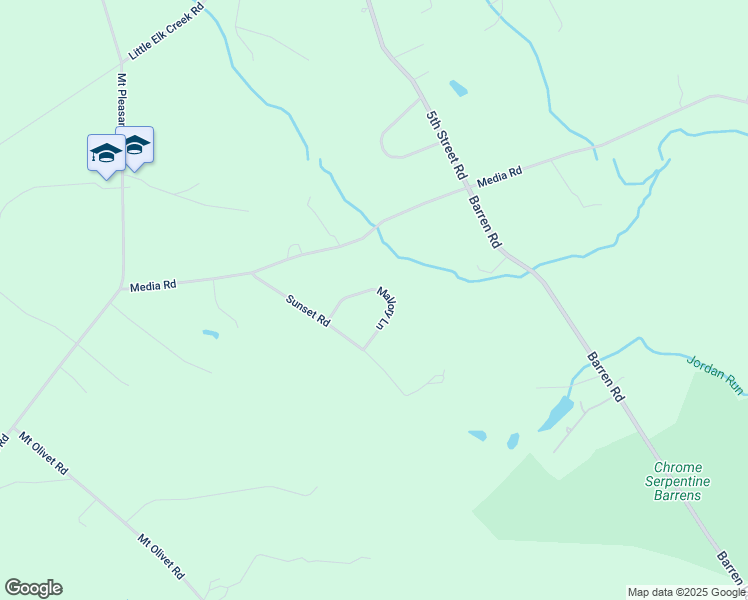 map of restaurants, bars, coffee shops, grocery stores, and more near 123 Mallory Lane in Oxford