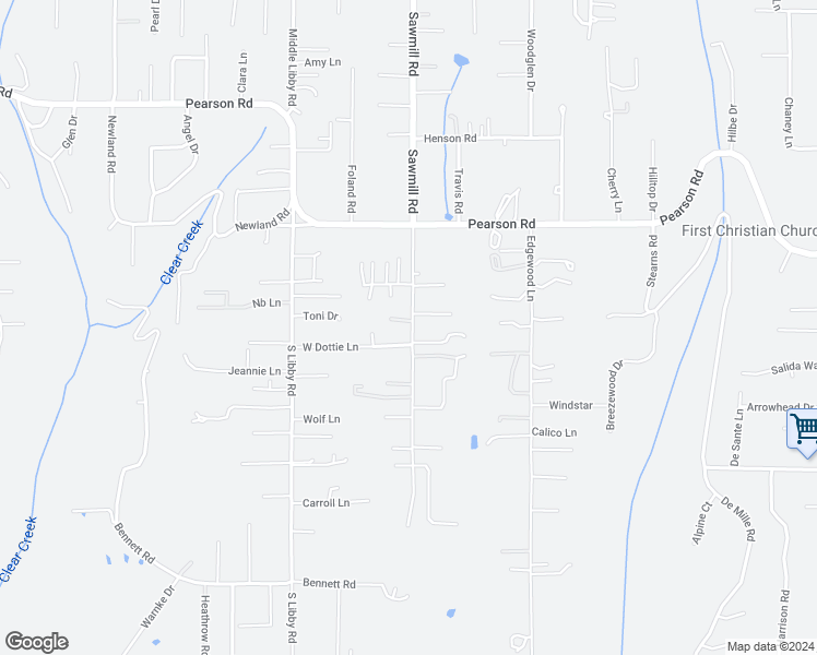 map of restaurants, bars, coffee shops, grocery stores, and more near 5450 Sawmill Road in Paradise