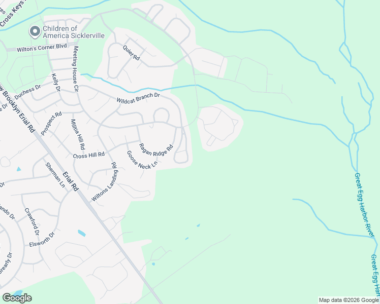map of restaurants, bars, coffee shops, grocery stores, and more near 18 Coachlight Drive in Sicklerville