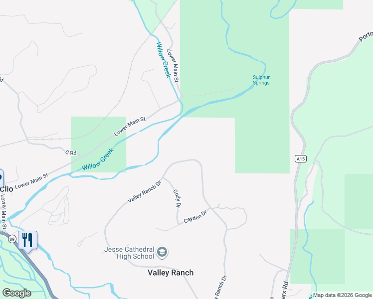 map of restaurants, bars, coffee shops, grocery stores, and more near Cody Drive in Clio
