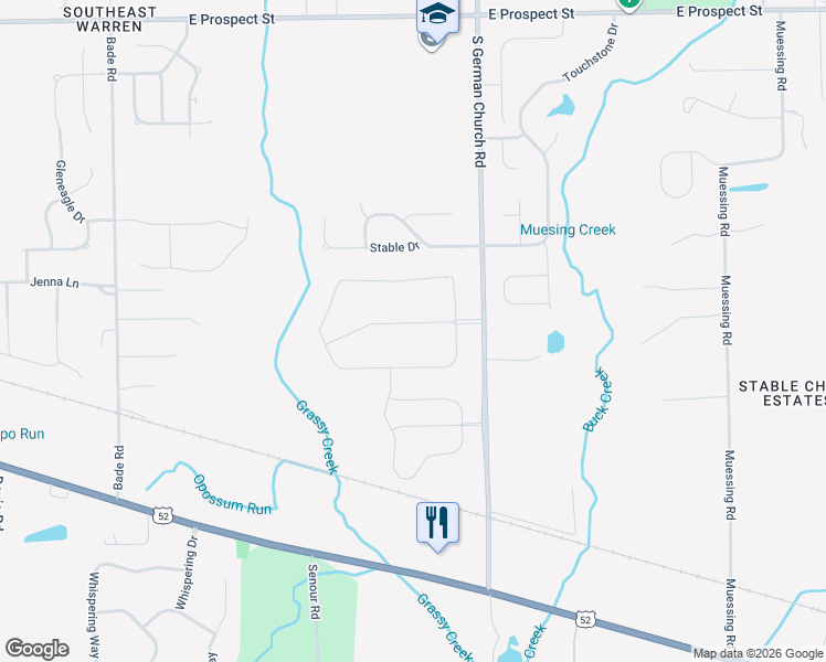 map of restaurants, bars, coffee shops, grocery stores, and more near 10814 Tedder Lake Drive in Indianapolis