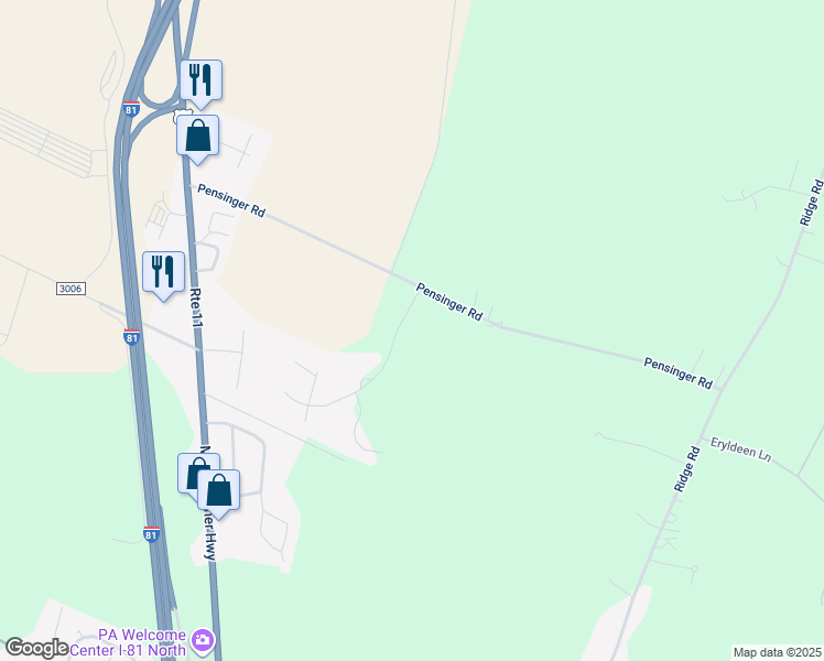 map of restaurants, bars, coffee shops, grocery stores, and more near 1321 Choxes Chase in Greencastle