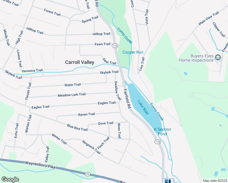 map of restaurants, bars, coffee shops, grocery stores, and more near 4 Meadow Lark Trail in Fairfield