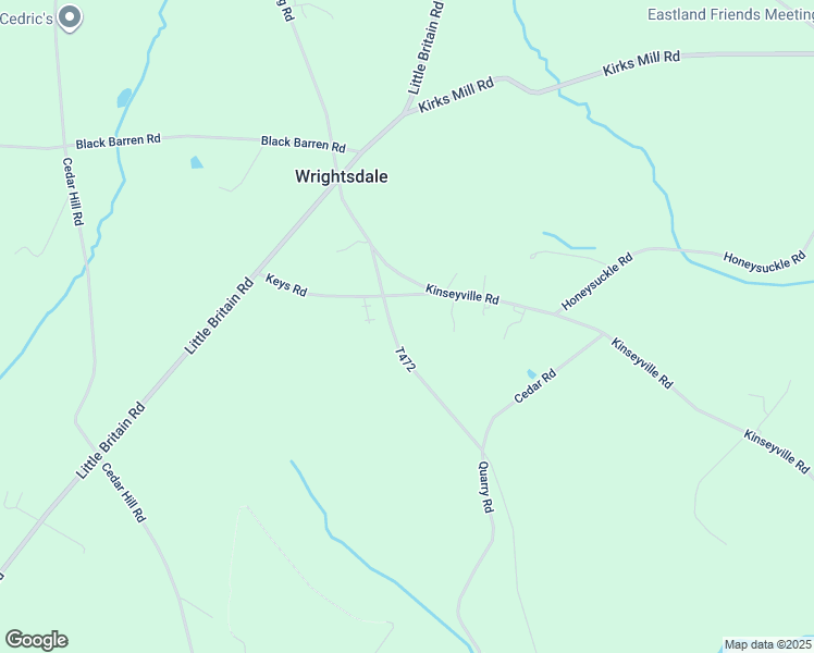 map of restaurants, bars, coffee shops, grocery stores, and more near 137 Jubilee Road in Peach Bottom