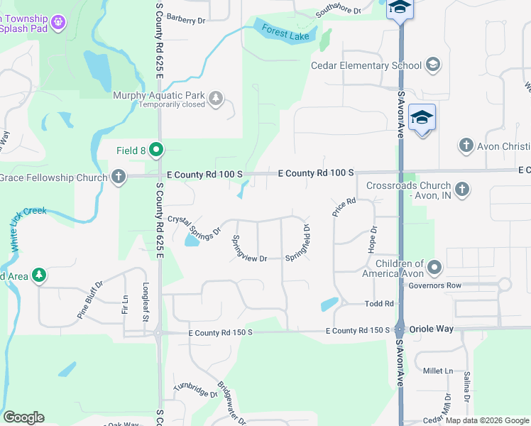 map of restaurants, bars, coffee shops, grocery stores, and more near 1188 Runningbrook Drive in Avon