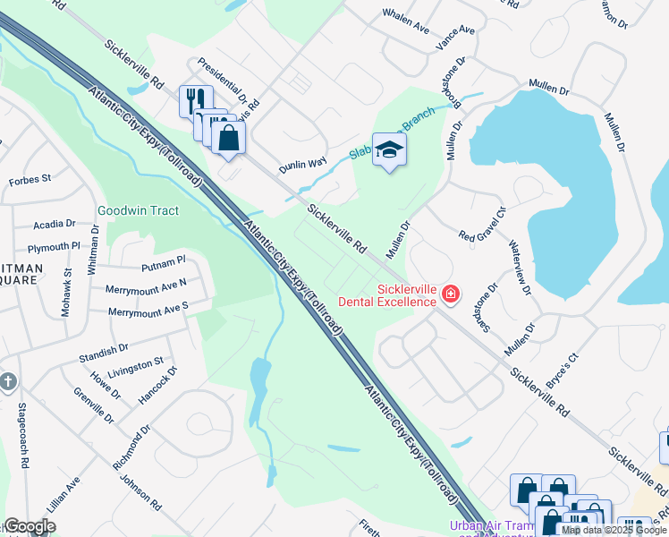 map of restaurants, bars, coffee shops, grocery stores, and more near Old School House Road in Gloucester Township