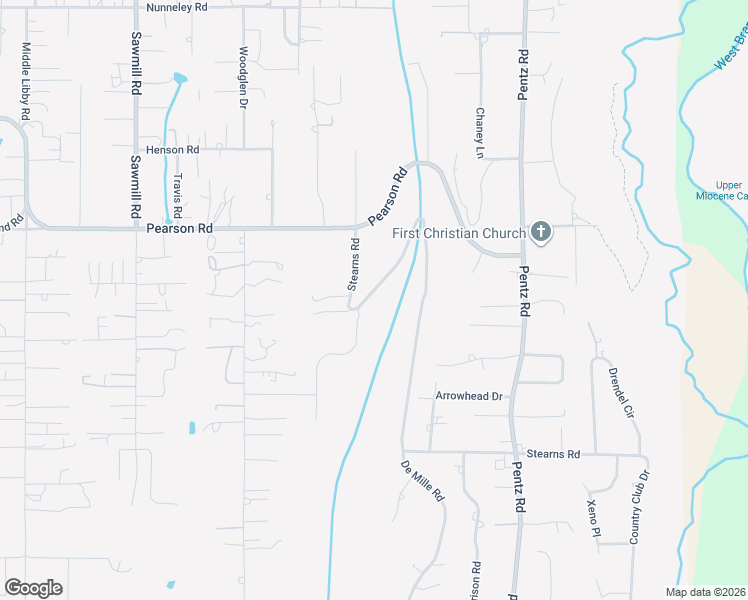 map of restaurants, bars, coffee shops, grocery stores, and more near 1860 Sterns Road in Paradise
