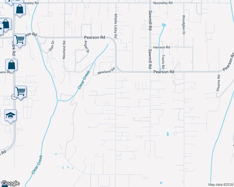 map of restaurants, bars, coffee shops, grocery stores, and more near 5489 South Libby Road in Paradise
