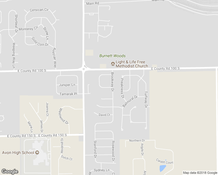 map of restaurants, bars, coffee shops, grocery stores, and more near 7588 Creek Way in Avon