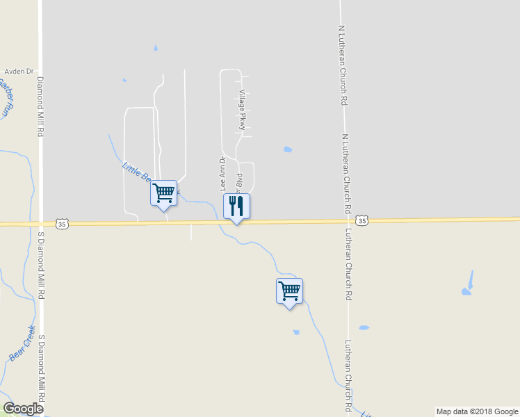 map of restaurants, bars, coffee shops, grocery stores, and more near 9311 West Third Street in Dayton