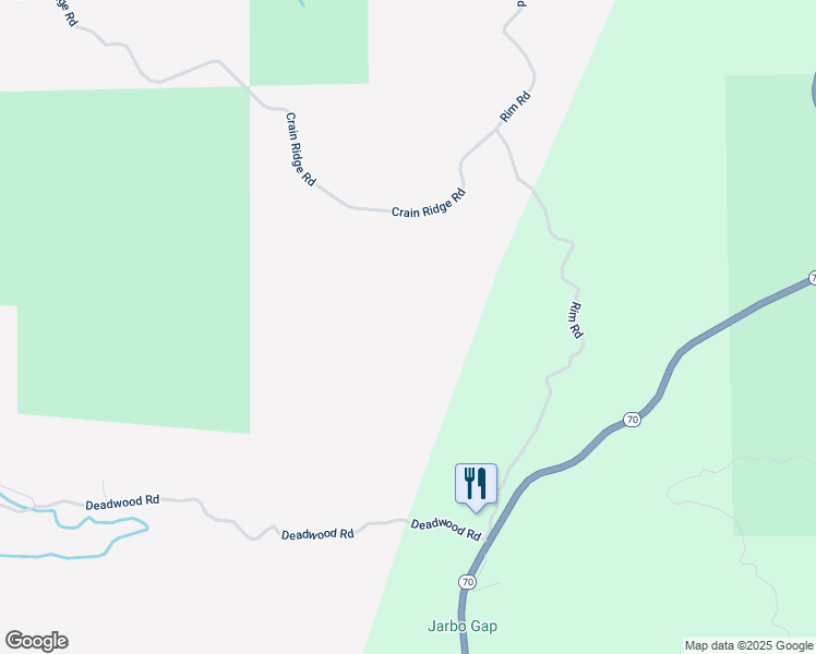 map of restaurants, bars, coffee shops, grocery stores, and more near 12269 Andy Mountain Road in Oroville