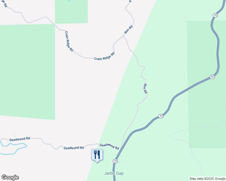 map of restaurants, bars, coffee shops, grocery stores, and more near 12269 Andy Mountain Road in Oroville